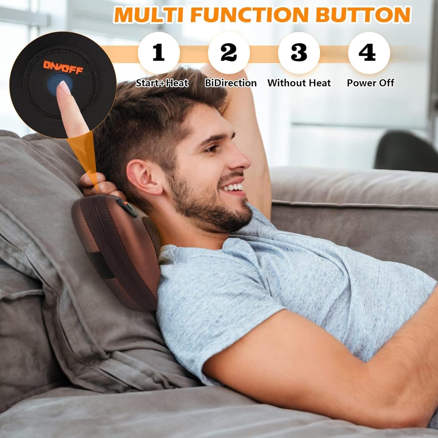 Electric Neck Massager Pillow with Heat