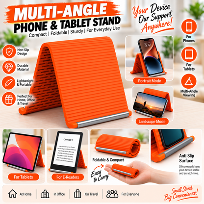 Dynom Foldable Mobile & Tablet Stand for Desk