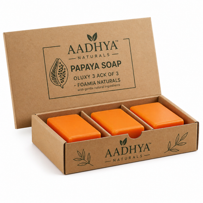 Papaya Soap Pack of 3 (100g Each)
