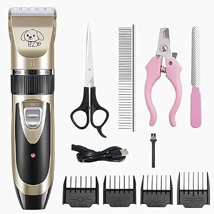 Cat Trimmer, Dog Trimer for Labrador, Shih Tzu, German Shepherd, and Golden Retriever, Pet Grooming Kit