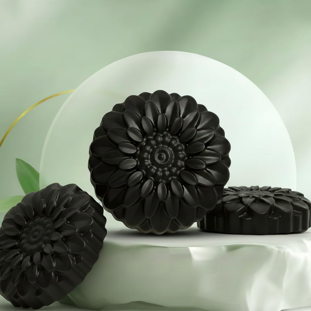 Black Detox Charcoal Soap for Face & Body (Pack of 3 * 100g)