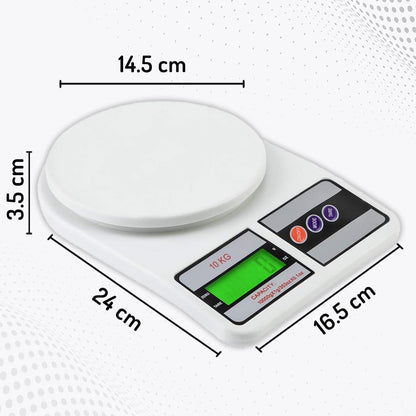 Digital Scale with LCD Display,10Kg Kitchen Weight Machine