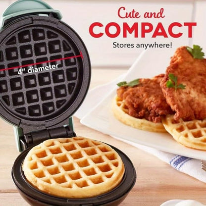 Mini Waffle Maker Machine | 350W Electric Waffle Iron for Home