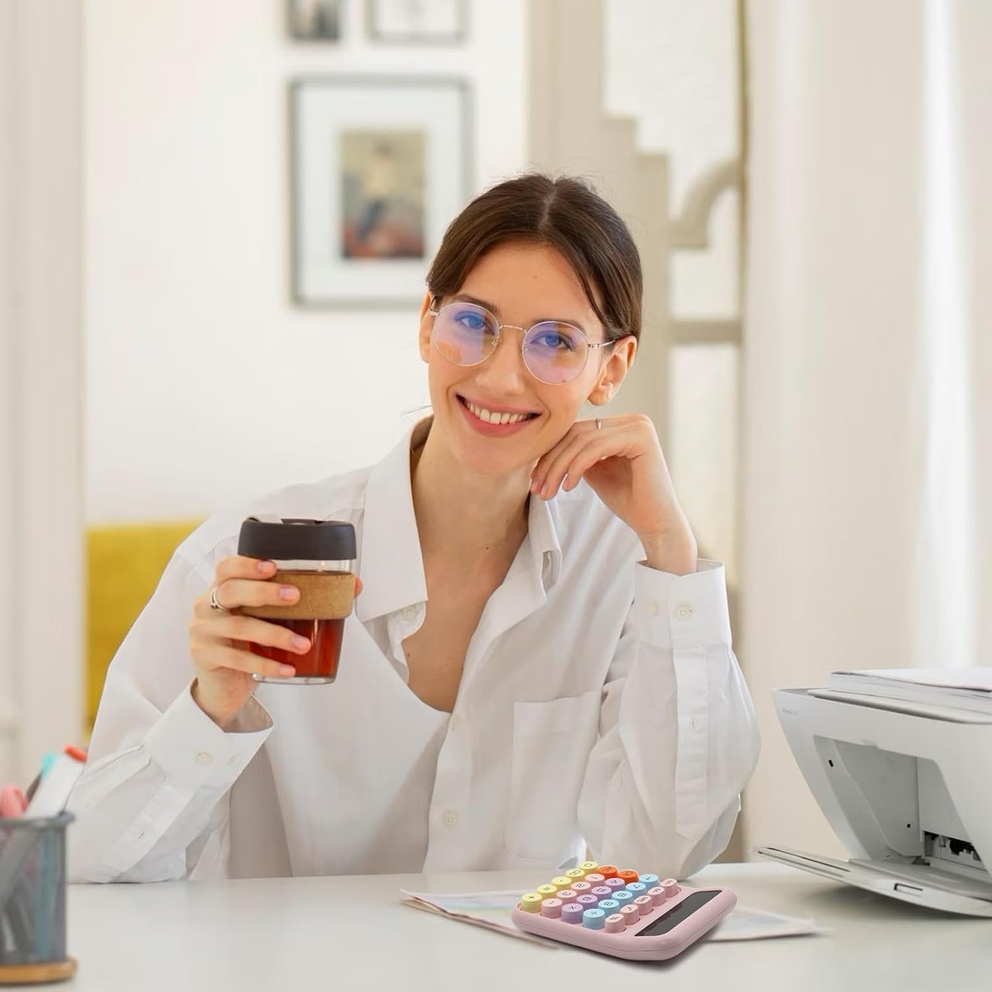 Cute Big Button Calculator for Office, School, and Home