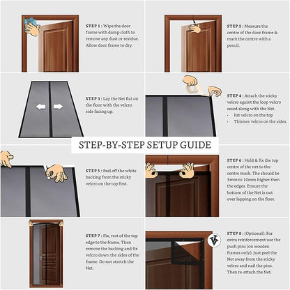 Fiberglass Magnetic Mosquito Net/Screen Door