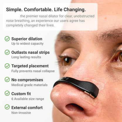 Magnetic Nose Strips for Breathing