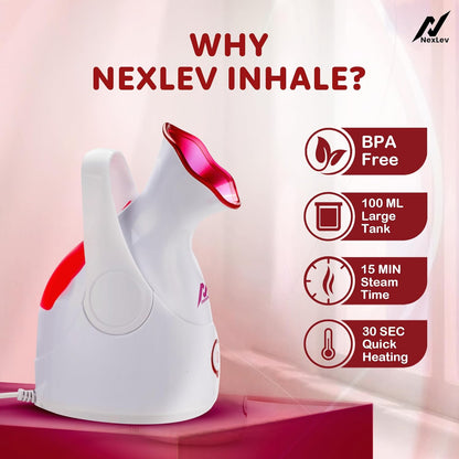 Steamer for Cold & Cough, Vapourizer face steamer,Steam Inhaler & Vaporizer Machine with Nano-Ionic Technology