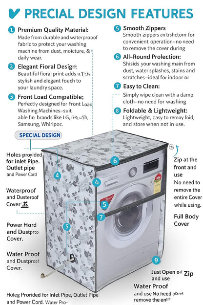 Waterproof & Dustproof Front Load Washing Machine Cover